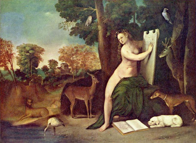 Dosso Dossi Circe and her Lovers in a Landscape oil painting image